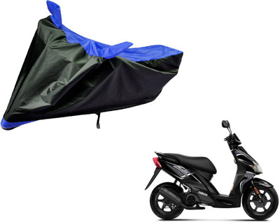 Auto Hub Two Wheeler Cover for Yamaha(Jog R, Black, Blue)