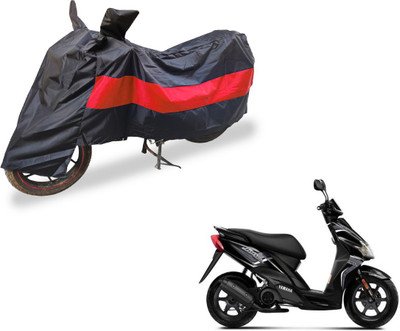 Auto Hub Two Wheeler Cover for Yamaha(Jog R, Black, Red)