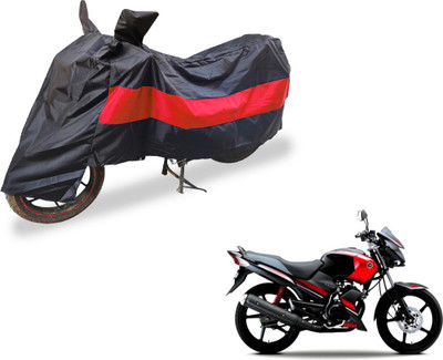 Auto Hub Two Wheeler Cover for Yamaha(Gladiator, Black, Red)