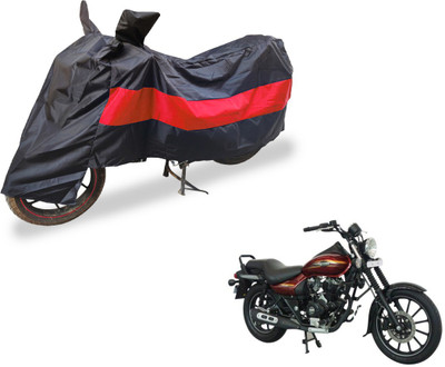 Amanzo Two Wheeler Cover for Bajaj(Avenger 150 Street, Black, Red)