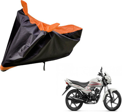 Auto Hub Two Wheeler Cover for Honda(Dream Neo, Black, Orange)