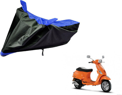 Auto Hub Two Wheeler Cover for Universal For Bike(Vespa SXL, Black, Blue)