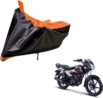 Auto Hub Two Wheeler Cover for TVS(Pheonix, Black, Orange)