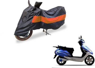 Auto Hub Two Wheeler Cover for Lohia(Fame, Black, Orange)