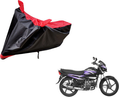 Auto Hub Two Wheeler Cover for Hero(Super Splendor, Black, Red)
