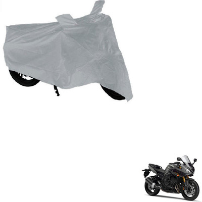 AuTO ADDiCT Waterproof Two Wheeler Cover for Yamaha(Fazer, Silver)