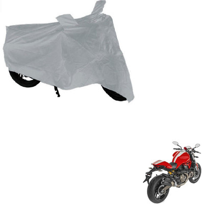 AuTO ADDiCT Waterproof Two Wheeler Cover for Ducati(Monster 821, Silver)