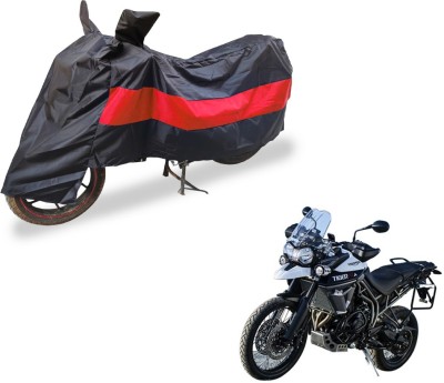 Amanzo Two Wheeler Cover for Triumph(Tiger 800 XCA, Black, Red)