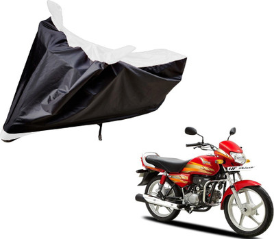 Auto Hub Two Wheeler Cover for Hero(HF Deluxe, Black, White)