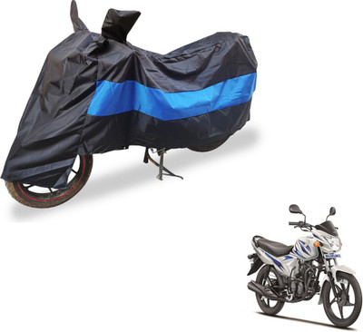 Auto Hub Two Wheeler Cover for Suzuki(Hayate, Black, Blue)