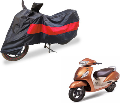 Auto Hub Two Wheeler Cover for TVS(Jupiter, Black, Red)