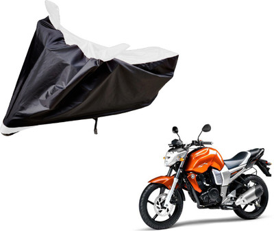 Amanzo Two Wheeler Cover for Yamaha(FZ16, Black, White)