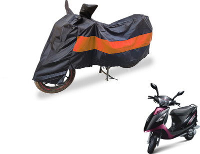 Auto Hub Two Wheeler Cover for TVS(Streek, Black, Orange)