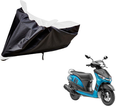 Auto Hub Two Wheeler Cover for Yamaha(Alpha, Black, White)