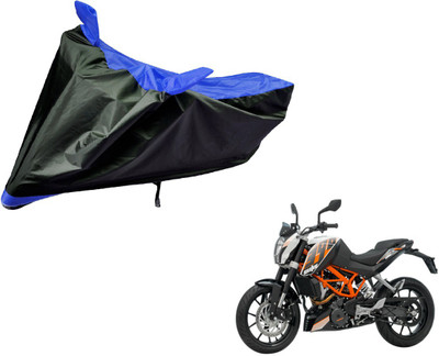 Auto Hub Two Wheeler Cover for KTM(Duke 390, Black, Blue)