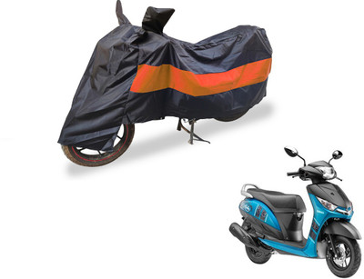 Flipkart SmartBuy Two Wheeler Cover for Yamaha(Alpha, Black, Orange)