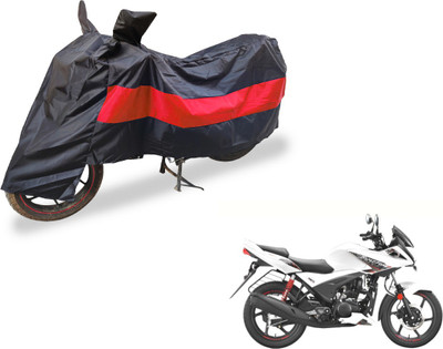 Auto Hub Two Wheeler Cover for Hero(Ignitor, Black, Red)