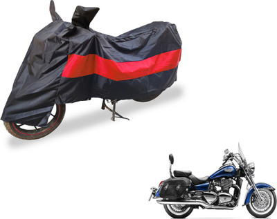 Auto Hub Two Wheeler Cover for Triumph(Black, Red)