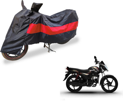 Auto Hub Two Wheeler Cover for Mahindra(Pantero, Black, Red)