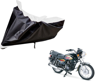 Auto Hub Two Wheeler Cover for TVS(Max 4R, Black, White)