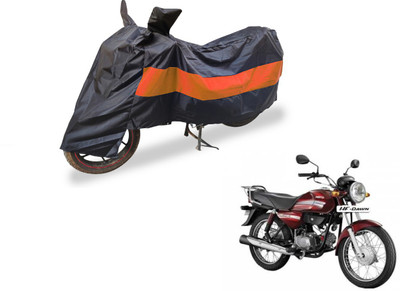 Auto Hub Two Wheeler Cover for Hero(HF Dawn, Black, Orange)
