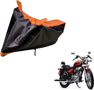 Auto Hub Two Wheeler Cover for Royal Enfield(Thunderbird 500, Black, Orange)