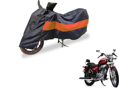 Auto Hub Two Wheeler Cover for Royal Enfield(Thunderbird 500, Black, Orange)