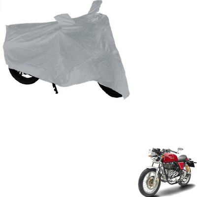 AuTO ADDiCT Waterproof Two Wheeler Cover for Royal Enfield(Continental GT, Silver)