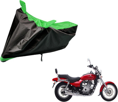 Auto Hub Two Wheeler Cover for Bajaj(Avenger 220 DTS-i, Black, Green)