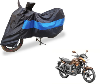 Auto Hub Two Wheeler Cover for Hero(Hunk, Black, Blue)
