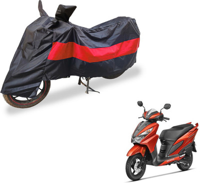 Amanzo Two Wheeler Cover for Honda(Grazia, Black, Red)