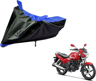 Auto Hub Two Wheeler Cover for Hero(Achiever, Black, Blue)