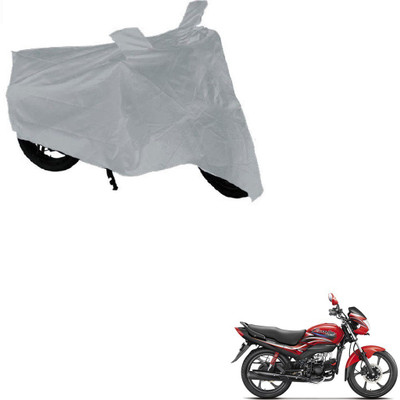 AuTO ADDiCT Waterproof Two Wheeler Cover for Hero(Passion Pro, Silver)