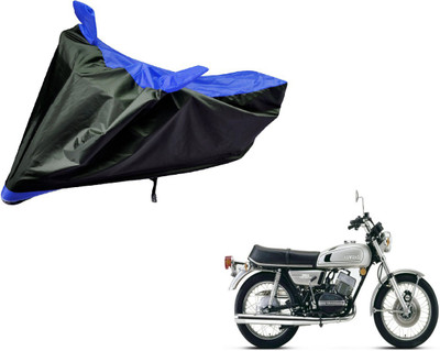 Auto Hub Two Wheeler Cover for Yamaha(RD 350, Black, Blue)