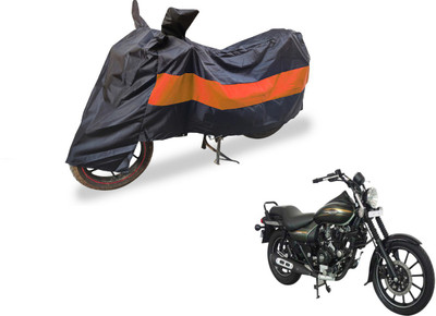 Flipkart SmartBuy Two Wheeler Cover for Bajaj(Avenger 220 Street, Black, Orange)
