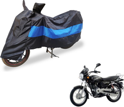Auto Hub Two Wheeler Cover for Bajaj(Boxer, Black, Blue)