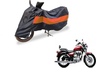 AUTYLE Two Wheeler Cover for Royal Enfield(Twin spark, Black, Orange)
