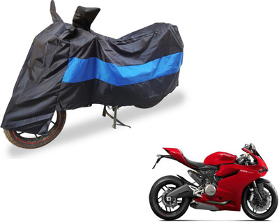 Amanzo Two Wheeler Cover for Ducati(899 Panigale, Black, Blue)