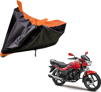 Auto Hub Two Wheeler Cover for Hero(Passion Xpro, Black, Orange)