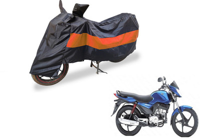 Auto Hub Two Wheeler Cover for Mahindra(Stallio, Black, Orange)