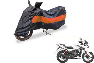 Auto Hub Two Wheeler Cover for Hero(Ignitor, Black, Orange)