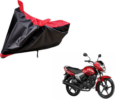 Auto Hub Two Wheeler Cover for Yamaha(Saluto, Black, Red)