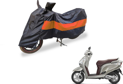 Flipkart SmartBuy Two Wheeler Cover for Honda(Aviator, Black, Orange)