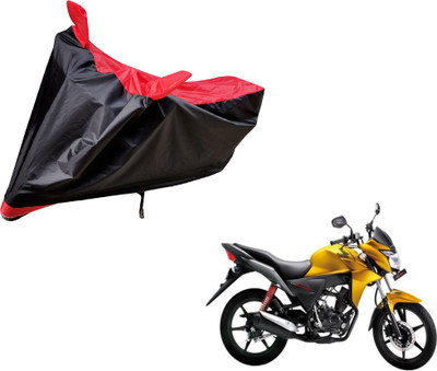 Auto Hub Two Wheeler Cover for Honda(CB Twister, Black, Red)