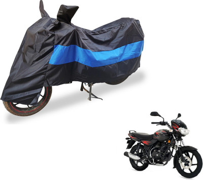 Flipkart SmartBuy Two Wheeler Cover for Bajaj(Discover, Black, Blue)
