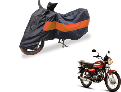 Auto Hub Two Wheeler Cover for Hero(CD Dawn, Black, Orange)
