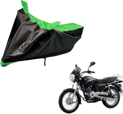 Auto Hub Two Wheeler Cover for Bajaj(Boxer, Black, Green)