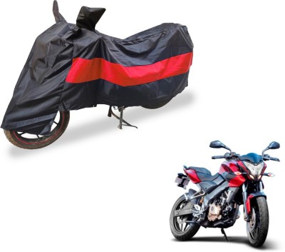 Flipkart SmartBuy Two Wheeler Cover for Bajaj(Pulsar 200 NS DTS-i, Black, Red)