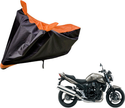 Amanzo Two Wheeler Cover for Suzuki(Bandit, Black, Orange)