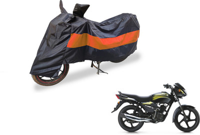 Auto Hub Two Wheeler Cover for TVS(Star City, Black, Orange)